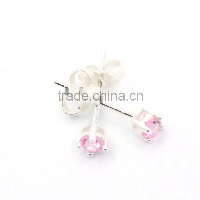 Fashion wholesale earring silver jewelry customized silver ear studs