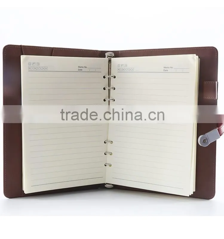 Plaro notebook with pen leather portfolio custom logo