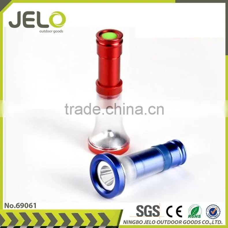 High Power 1W Pop Up Torch & Camping Lantern 2 in 1 Folding Lantern