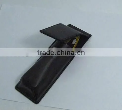 mini pu leather color pencil bag for single pen