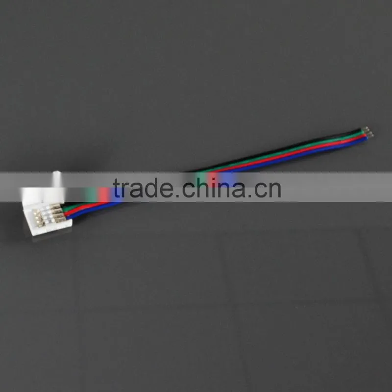 one end 10mm 4PIN CONNECTORS FOR 5050 RGB COLOR LED STRIP