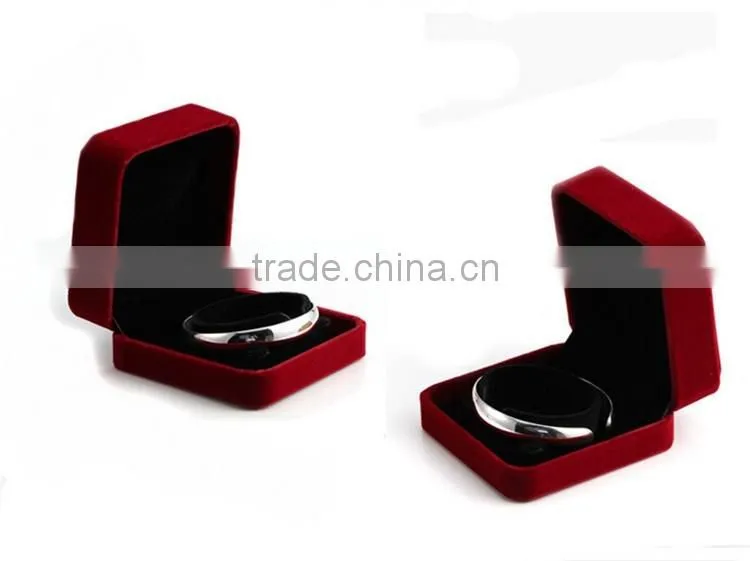 Promotional pretty velvet jewelry packaging box