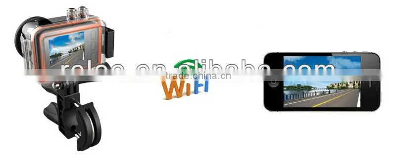 New! Wifi function waterproof 30m full HD 1080p waterproof sports action camera RLAT-91
