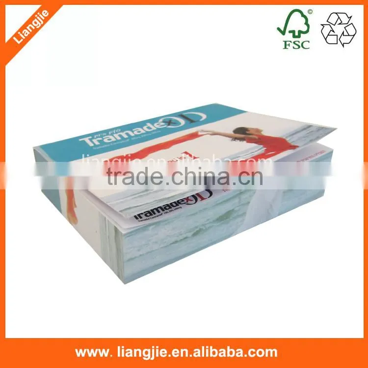 Advertisement notecube designable memo block