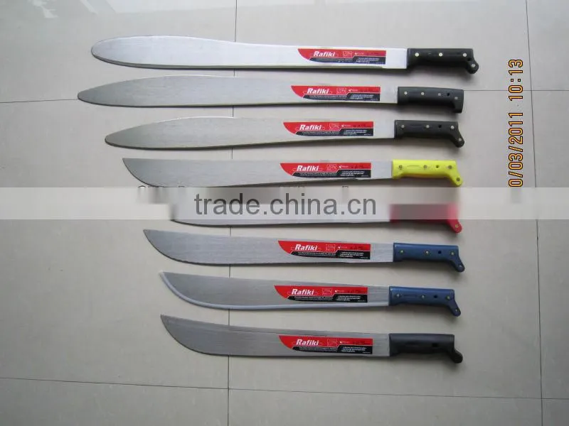 plastic handle high quality carbon steel machete
