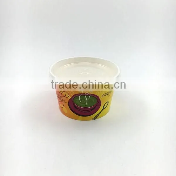 12oz soup paper cup with paper lid