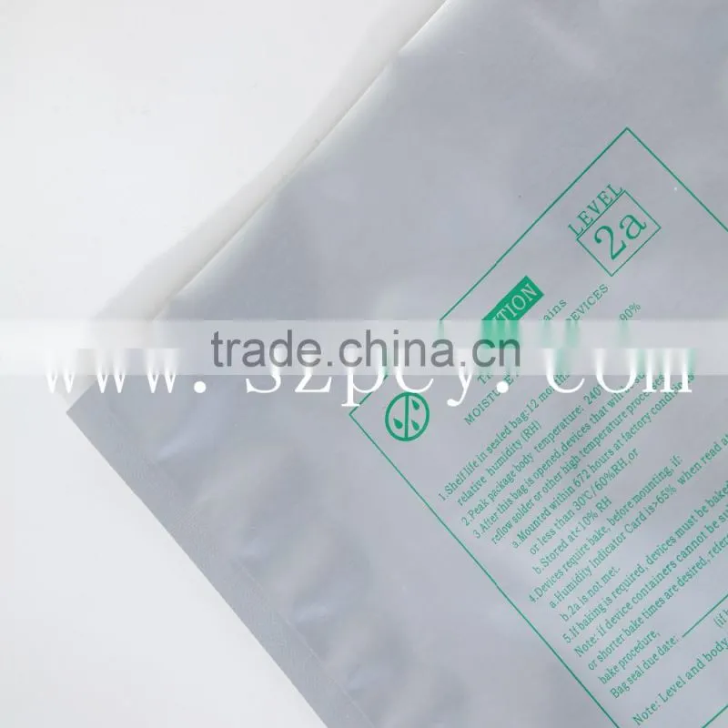 silver aluminum moisture barrier antistatic bags