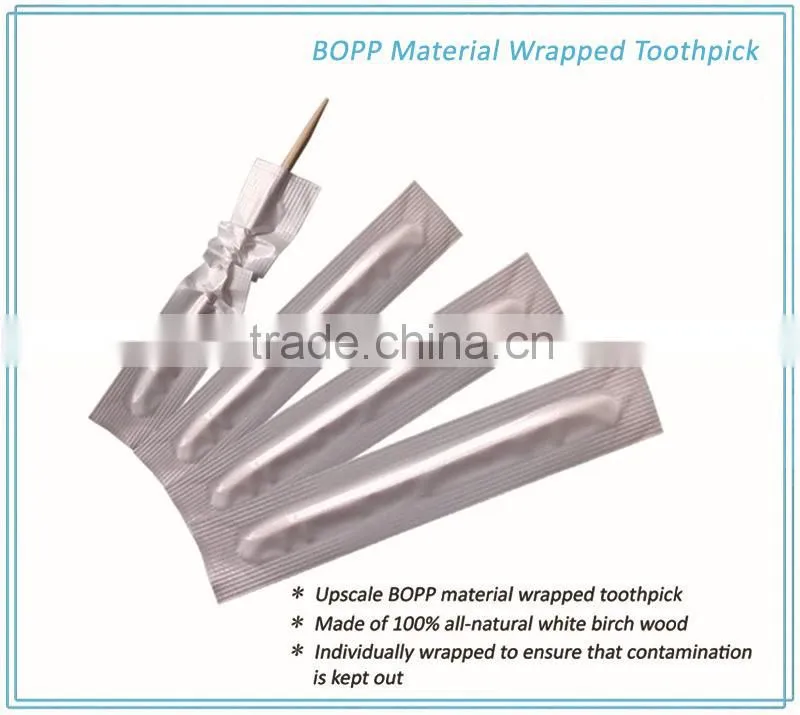 High quality and lowest price 4 sides sealed paper wrapped tooth pick