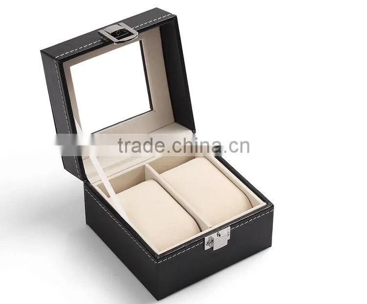 Exquisite glass skylight couple watches Boxes & Cases storage box