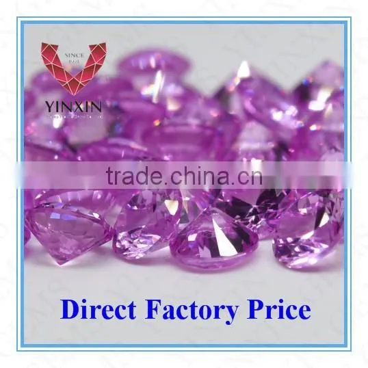 High Quality Synthetic Pink Ruby#1.5 Round Shape 3.25mm Corundum