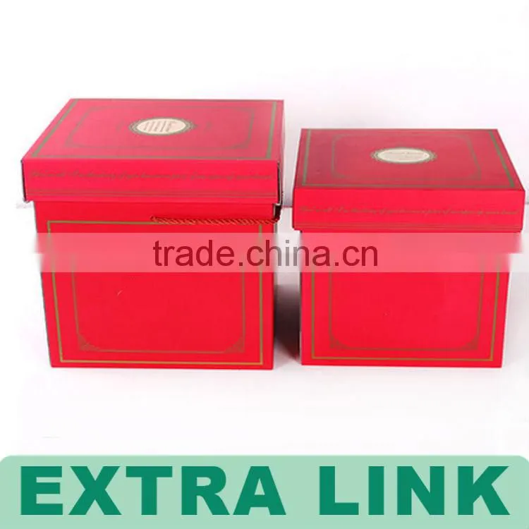 Luxury lucky red Candy Cookie Chocolate food use Paper Packaging wedding Display Boxes