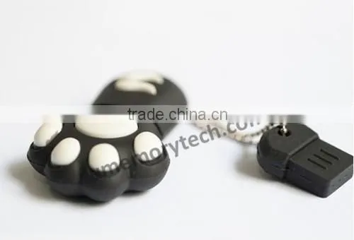 Cheap 8GB-32GB Thumb Flash Drive paw shaped USB flash memory