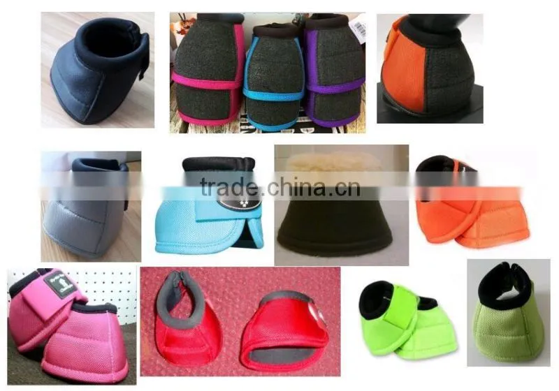 Horse equipment bell boots / horse boots with any logo