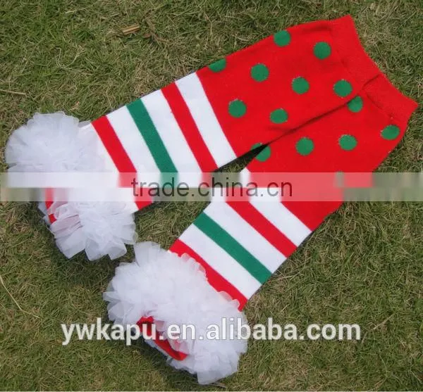 Hot sale fashion christmas baby leg warmers for baby