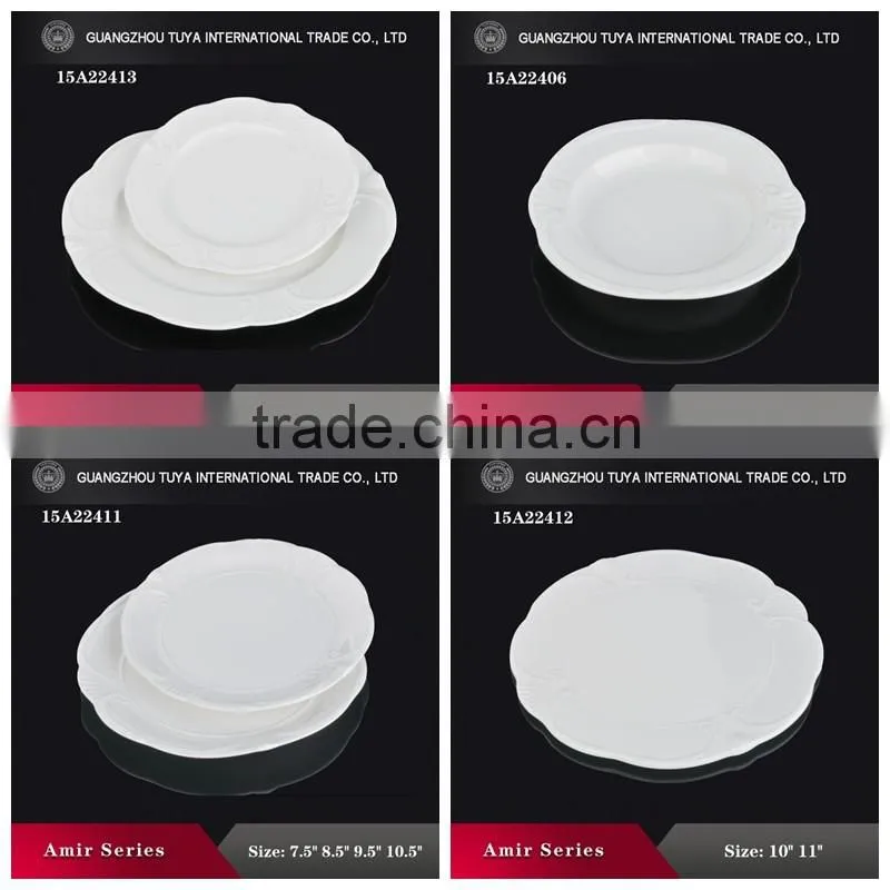 Flower stripe decoration ceramic dinnerware