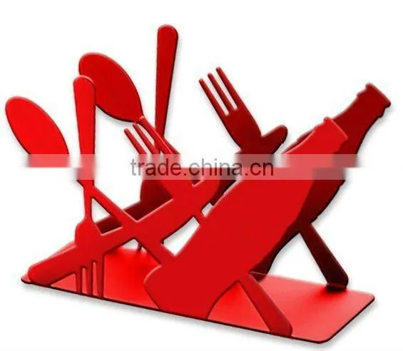 cutlery set shape restaurant napkin holder