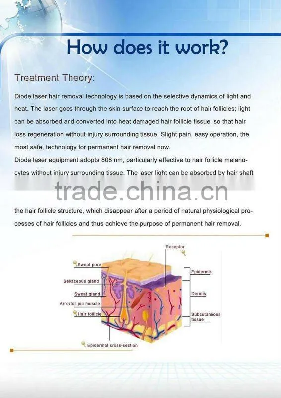 High Quality 808nm Diode Laser For Hair Removal