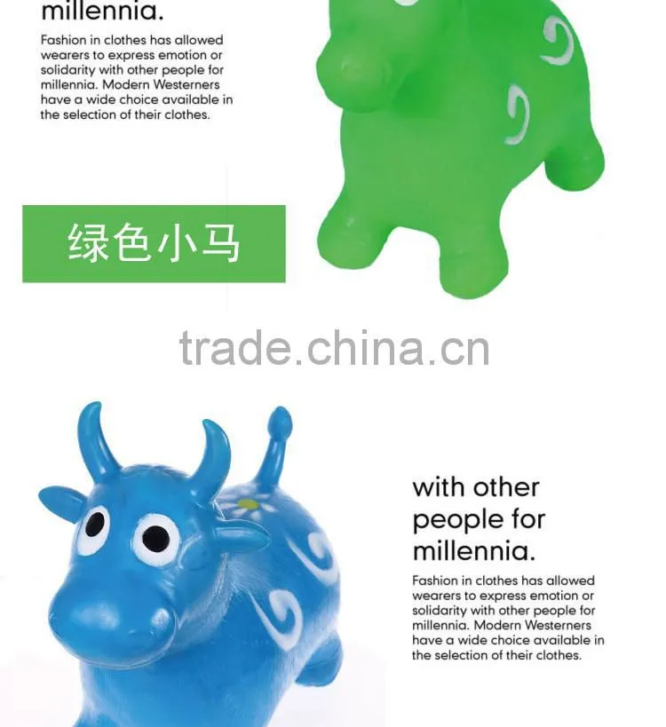 Promotional PVC Animal / Bouncing horse / Inflatable Toy