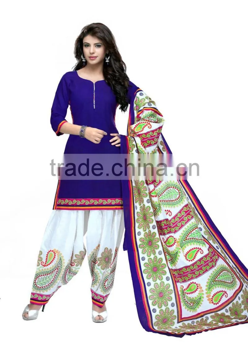 blue wholesale dress material in surat