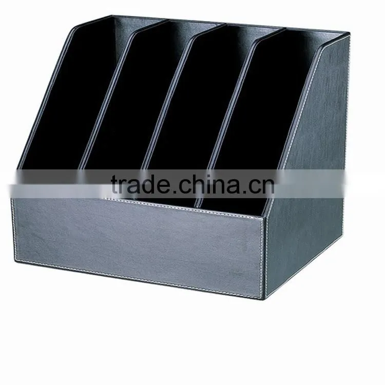 2013 hot sale foldalbe rectangular leather paper storage box