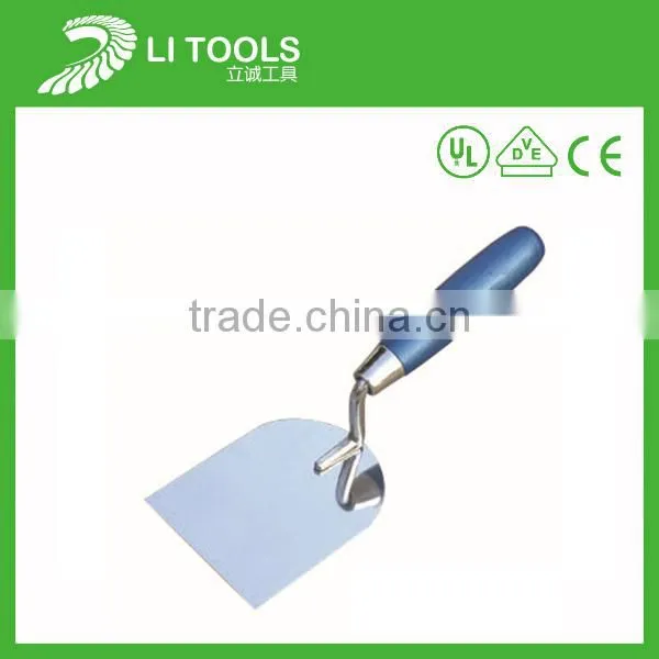 high quality rubber handle stainless steel bricklaying trowel