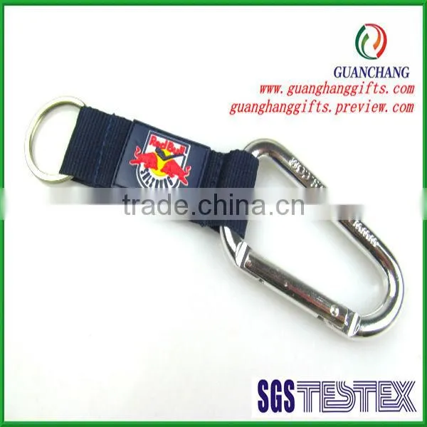 New hot products on the market woven embroidered lanyard with carabiner,promotional gift items
