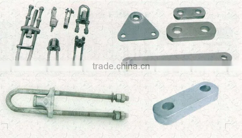 Professional OEM lost wax casting overhead line hardware electric fitting socket clevis with split pin