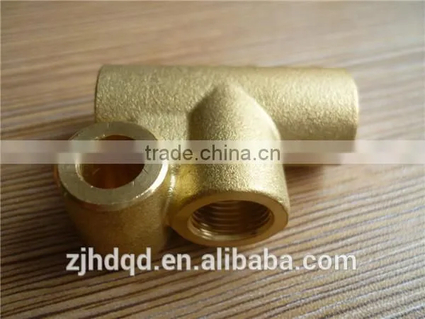 T-type brass connector .T-type hose barb fitting , hose barb , barb fitting