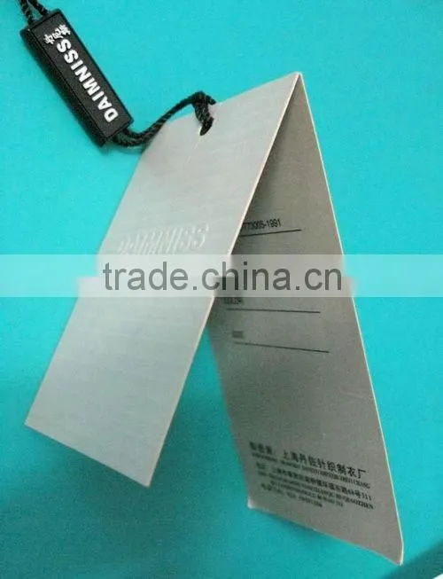 printed paper hang tag
