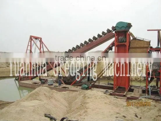 heavy duty gold dredging equipment with processing line