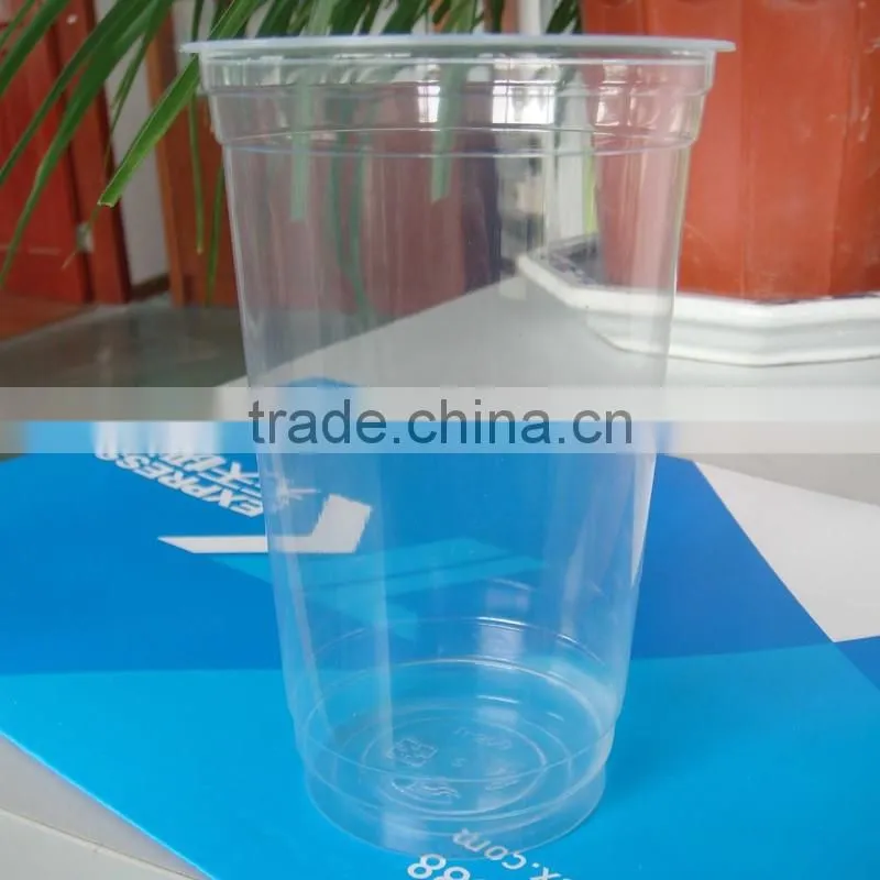 Clear 10oz plastic bubble tea cup
