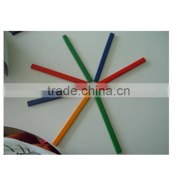 176-178*15*7mm standard size octagonal shape wooden carpenter pencil