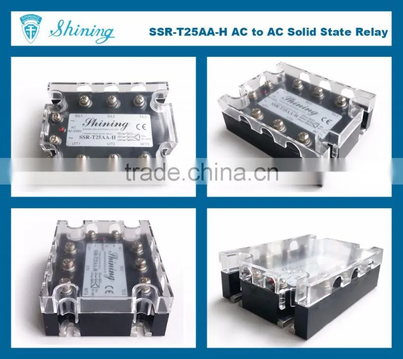 SSR-T25AA-H AC 25A SSR 3-Phase Three Phase Solid State Relay