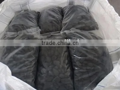 High polished black pebble stone on promotion
