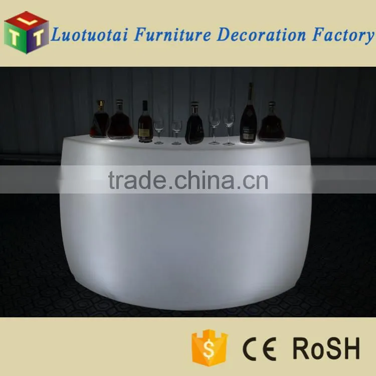 Modern LED round bar counter / LED bar counter with 16 colors
