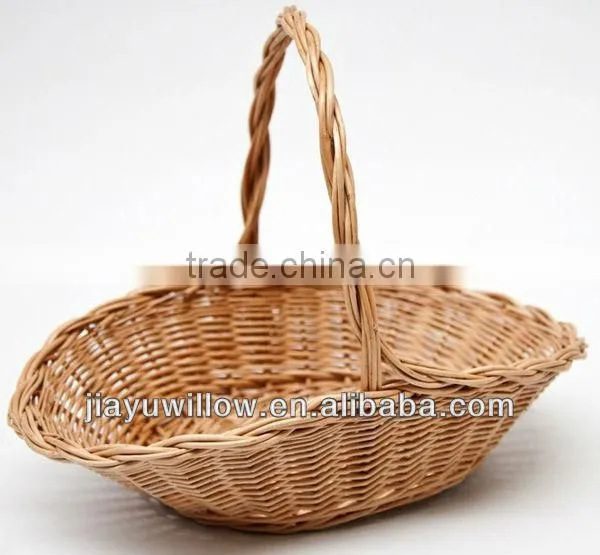 2014 new convenient wicker easter basket with handmade hotsale