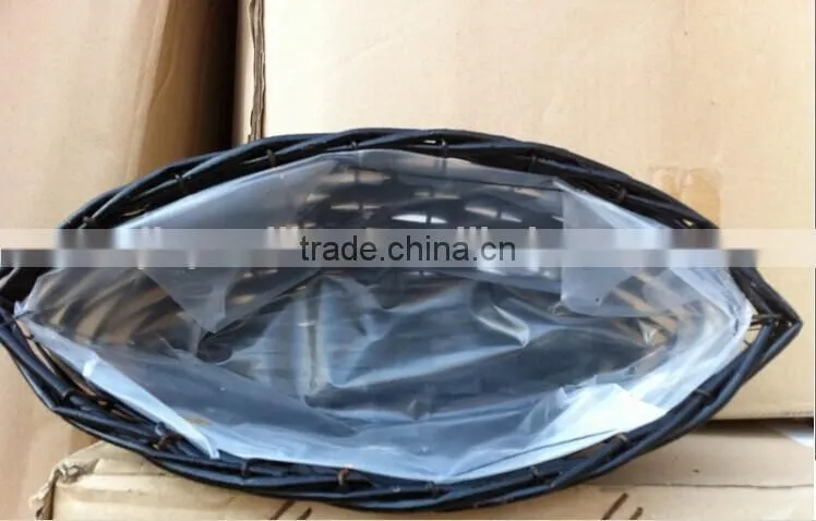 wholesale plastic lined wicker baskets for plants wicker baskets for flower plants pot