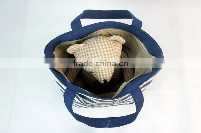 Store More Striped Sailor Summer Beach Shopping Canvas Handbag Tote Bag Shoulder Bag