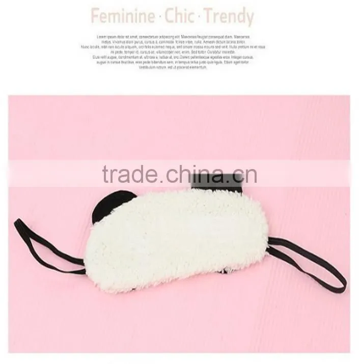 N182 Funny plush panda animal sleep eye mask