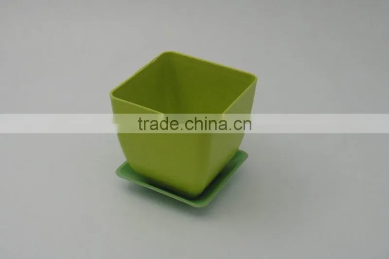 2016 hot sale eco bamboo fiber mini flower pot