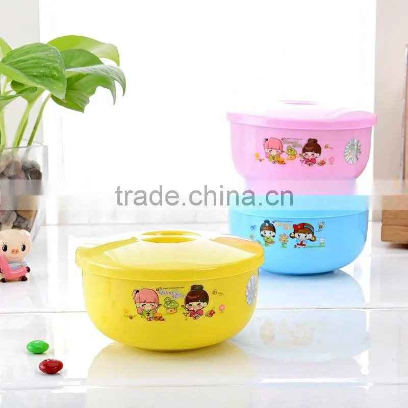 stainless steel colorful round lunch box/food carrier