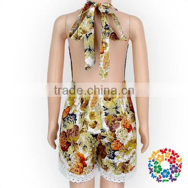 New Born Girls Boho Vintage Playsuit Rompers Many Style Flowers Ruffle Lace Organic Onesie