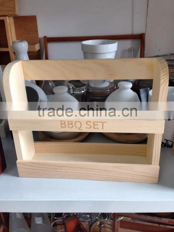 Wooden shelf for spices