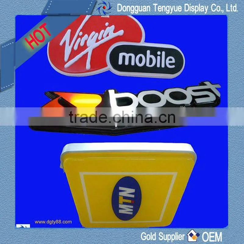 vacuum forming of plastic advertising sign