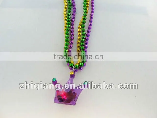 mardi gras led necklace