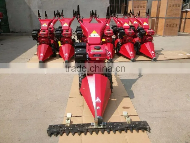 Double blade action commercial scythe mower
