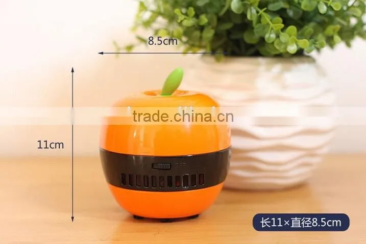 wholesale multicolor mushroom portable desk mini plastic apple vacuum cleaner