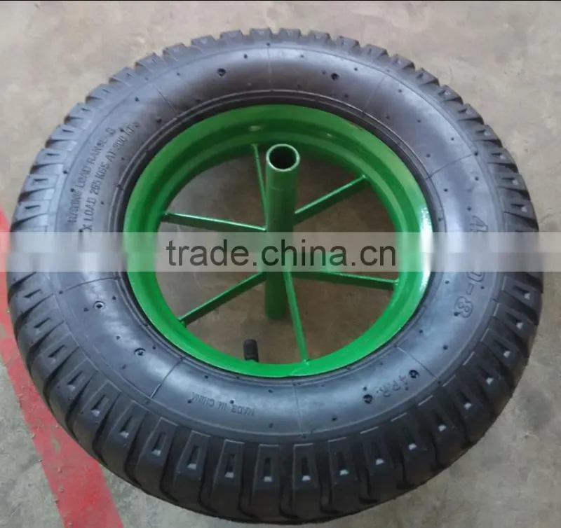 LUG pattern wheelbarrow wheel with cross rim 4.80/4.00-8