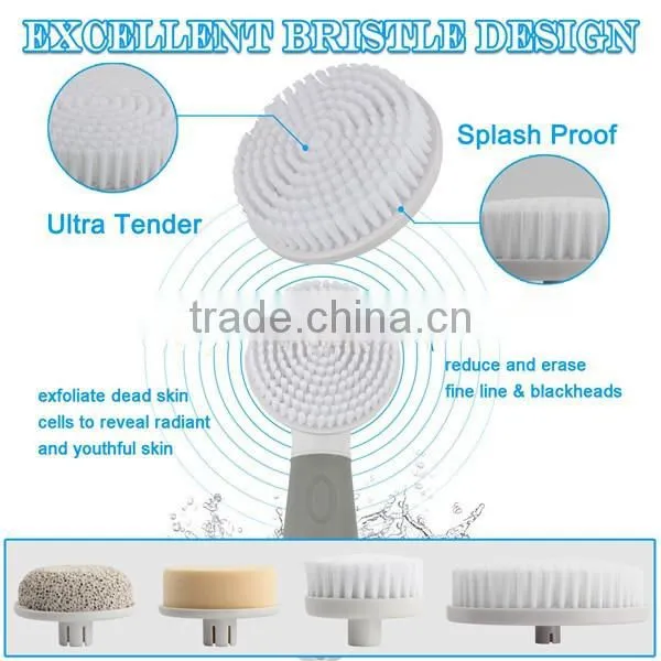 Electric Facial Cleansing Brush Skin Hard Cells Pumice Spa Massage