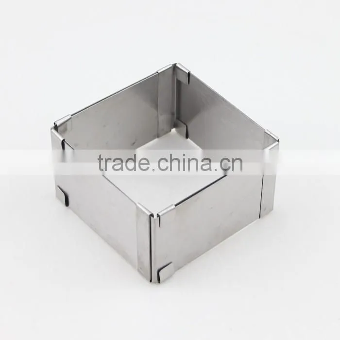 Adjustable Square Frame Mould Stainless Steel Cake Mold Baking Tools for Cakes